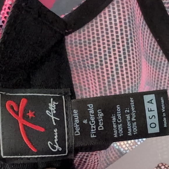Grace Folly, DePaul & Fitzgerald Design Women's Pink/White Trucker Hat,NWT. - Picture 8 of 9